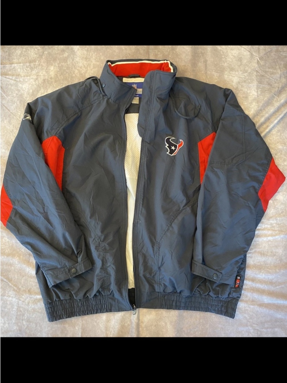 Rebok Houston Texans men’s 2xl fill zip jacket NFL on Field Tracy Simien